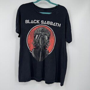 Black Sabbath Bay Island Sportswear Shirt XL Black Graphic Tee Never Say Die! De